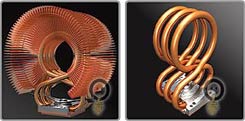 Triple Figure-8 shaped heatpipes offer twice the cooling of conventional heatpipe design