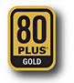 Image shows the 80 plus gold logo.