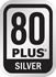 Image shows the 80 plus logo.