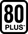 Image shows the 80 plus logo.
