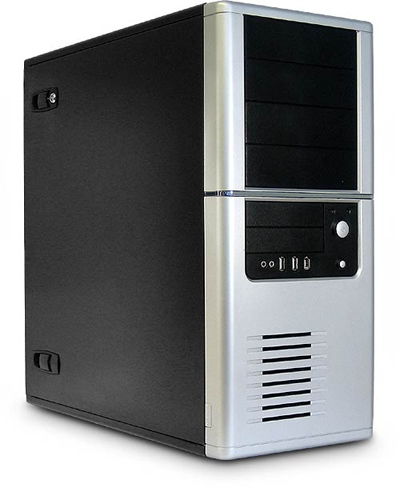 Image shows the Acousti Case 360 with acoustic soundproofing materials for near silent PC use.