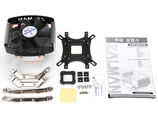 Image shows the Zalman CNPS8000B components.