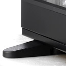 Extendable pedestal stabilizers. Image shows extendable pedestal stabilizers to increase the stability of your computer.