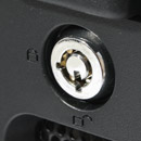Case lock to keep your components safe. Image shows computer case lock to secure your computer components.