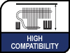 Image shows the high compatibility due to the height of the heat sink.