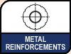Metal Reinforcements. Image shows the metal reinforcements.
