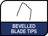 Noctua beveled PC fan blade tip design. Image shows beveled fan blade tip design by Noctua.