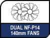 Image shows the Dual Fans.