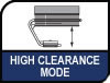 Image shows high clearance mode.