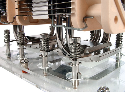 Image shows the Noctua NH-U12DX Heatpipe CPU cooler for quiet and near silent CPU cooling.