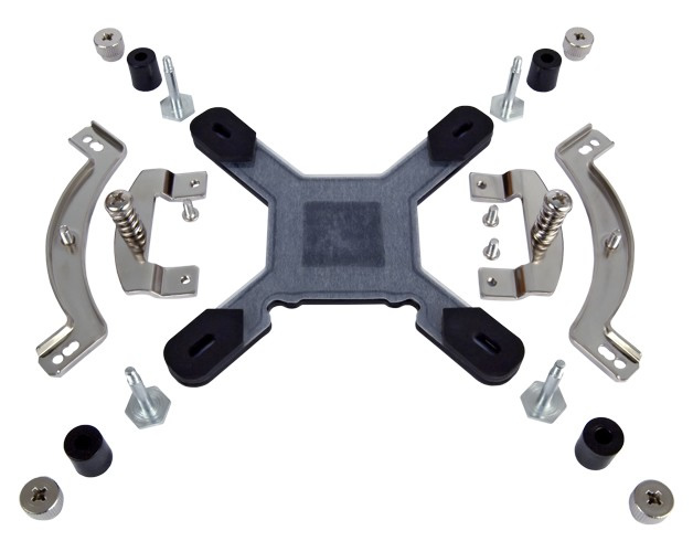 Image showing the Noctua NM-I3 mounting kit for the Noctua NH-C12P, NH-U12P, NH-U12P SE1366, NH-U9B, NH-U12F, NH-U9F, NH-U12, NH-U9 heat sinks.