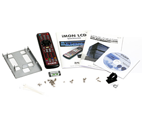 Zalman HD503 components. Image shows the components for the quiet HD503 HTPC Case.