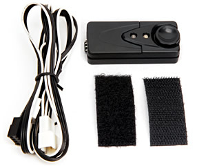 Zalman PWM Mate Fan Speed Controller components. Image shows the components for the Zalman PWM Mate Fan Speed Controller.