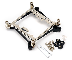 Zalman ZM-CS5A components. Image shows the components for the ZM-CS5A Support Clip.