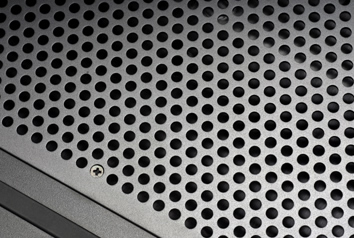 Zalman ZM-NC1500 with 2mm thick aluminum. Image shows the 2mm treated aluminum vent fro the Zalman ZM-NC1500 notebook cooler.