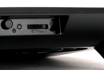 Fan speed controller. Image shows the fan speed wheel to increase or decrease the speed of the fan.