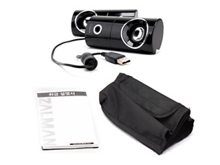 Components for the Zalman ZM-NSP100. Image shows the Zalman ZM-NSP100 components.