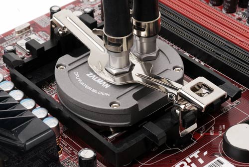 Image shows the Zalman ZM-WB5 + Water Cooling processor Block for AMD Socket AM3/AM2+/AM2/754/939/940. 