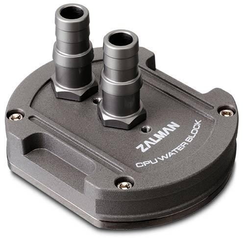 Image shows the Zalman ZM-WB5 + Water Cooling CPU Block for quiet computer cooling.