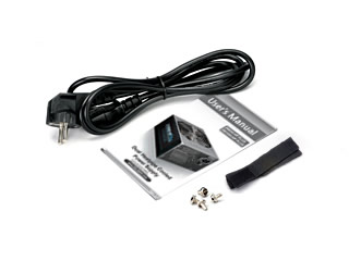 Components for the Zalman ZM-850-HP Plus power supply. Image shows the Zalman ZM-850-HP Plus power supply unit components.