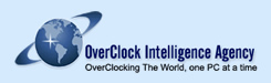 Image shows Overclockers Intelligence Agency Logo.