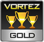 Image shows the Vortez.net Gold Award logo.