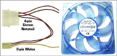 Silentmaxx 92mm Quiet Computer Case Fan SF-92/15