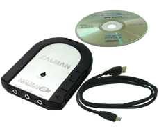 Zalman External 5.1 Channel USB Sound Card - Real Surround Sound ZM-RSSC