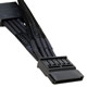 Image shows the NZXT CB 4-pin to 2 SATA premium cable SATA connectors.