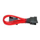 Image shows the NZXT CB 4-pin to 2 SATA premium cable SATA connectors.