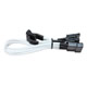 Image shows the NZXT CB 4-pin to 3 SATA premium cable SATA connectors.