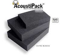 AcoustiPack EXTRA Foam Blocks for Sound Absorbing & Soundproofing