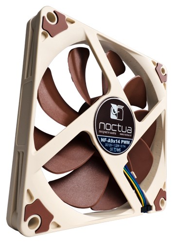 Noctua NF-A9X14 PWM Boitier PC Ventilateur 9,2 cm Marron, Ventilateur de  boîtier Marron/Blanc, Ventilateur, 9,2 cm, 1700 tr/min, 2200 tr/min, 19,9  dB, 50,5 m³/h