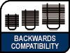 Backwards Compatible. Image shows the Backwards Compatibility icon for thew LGA 2011 SecuFirm2 fan mount.
