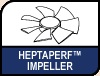 Noctua Heptaperf™ Impeller. Image shows the Heptaperf™ Impeller logo.