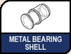 Noctua Metal bearing shell. Image shows Metal bearing shell logo.