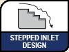 Image shows Stepped Inlet Design logo.