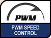 Image shows PWM speed control logo.