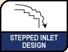 Noctua Stepped Inlet Design. Image shows Stepped Inlet Design logo.