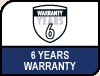 Noctua 6 years manufacturer’s warranty. Image shows 6 years manufacturer’s warranty logo.