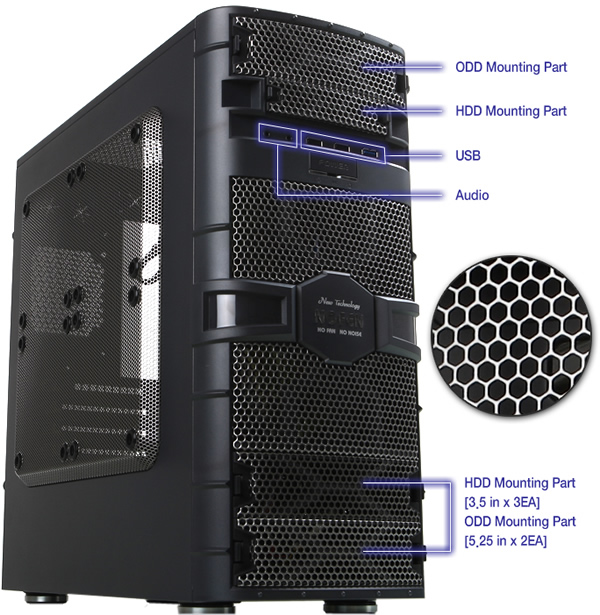 NoFan CS-60 Fanless Case - Open Box