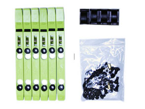 Components for the NoFan CS-60 mATX Computer Case. Image shows the NoFan CS-60 mATX Computer Case components.