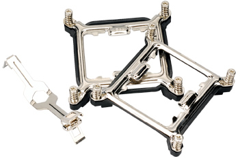 Zalman CNSP10X CPU cooler mount. Image shows the Zalman CNSP10X CPU cooler mount for high compatibility.