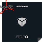 Image shows Streacom FC10 ALPHA User Guide logo.