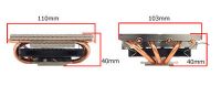 Image shows the multi fan mount structure.