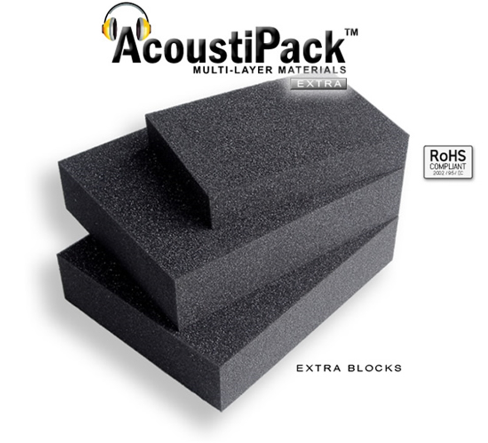 AcoustiPack EXTRA Foam Blocks for Sound Absorbing & Soundproofing
