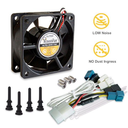 AcoustiFan DustPROOF Premium Quality Ultra Quiet Computer Fan 60mm