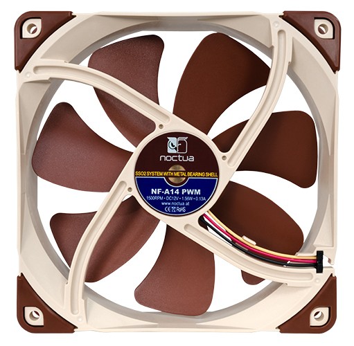 Noctua NFA14 PWM Quiet Computer Fan 140mm