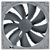 Noctua NF-P14s redux 1500 PWM 140mm Quiet PC Case Fan Front View