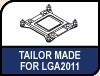 Image shows the Tailor made icon for the new LGA 2011 SecuFirm mounting kit.